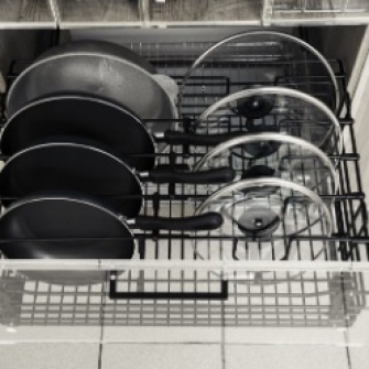 Корзина для хранения сковородок и крышек