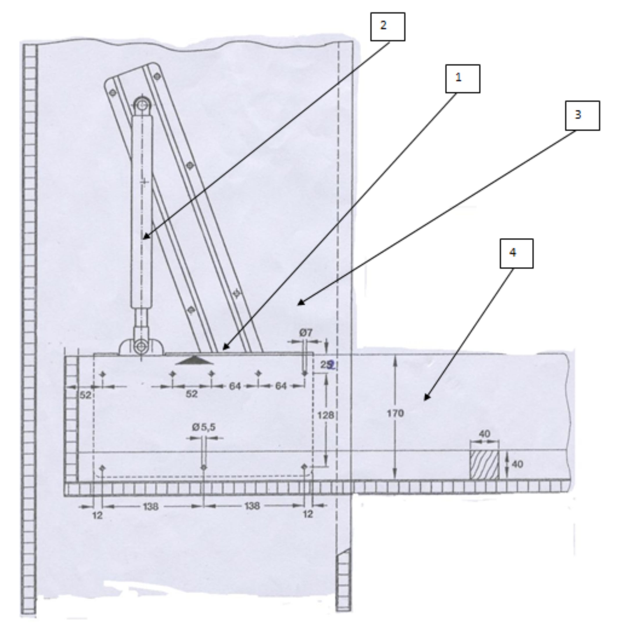 Шкаф кровать механизм 582 схема